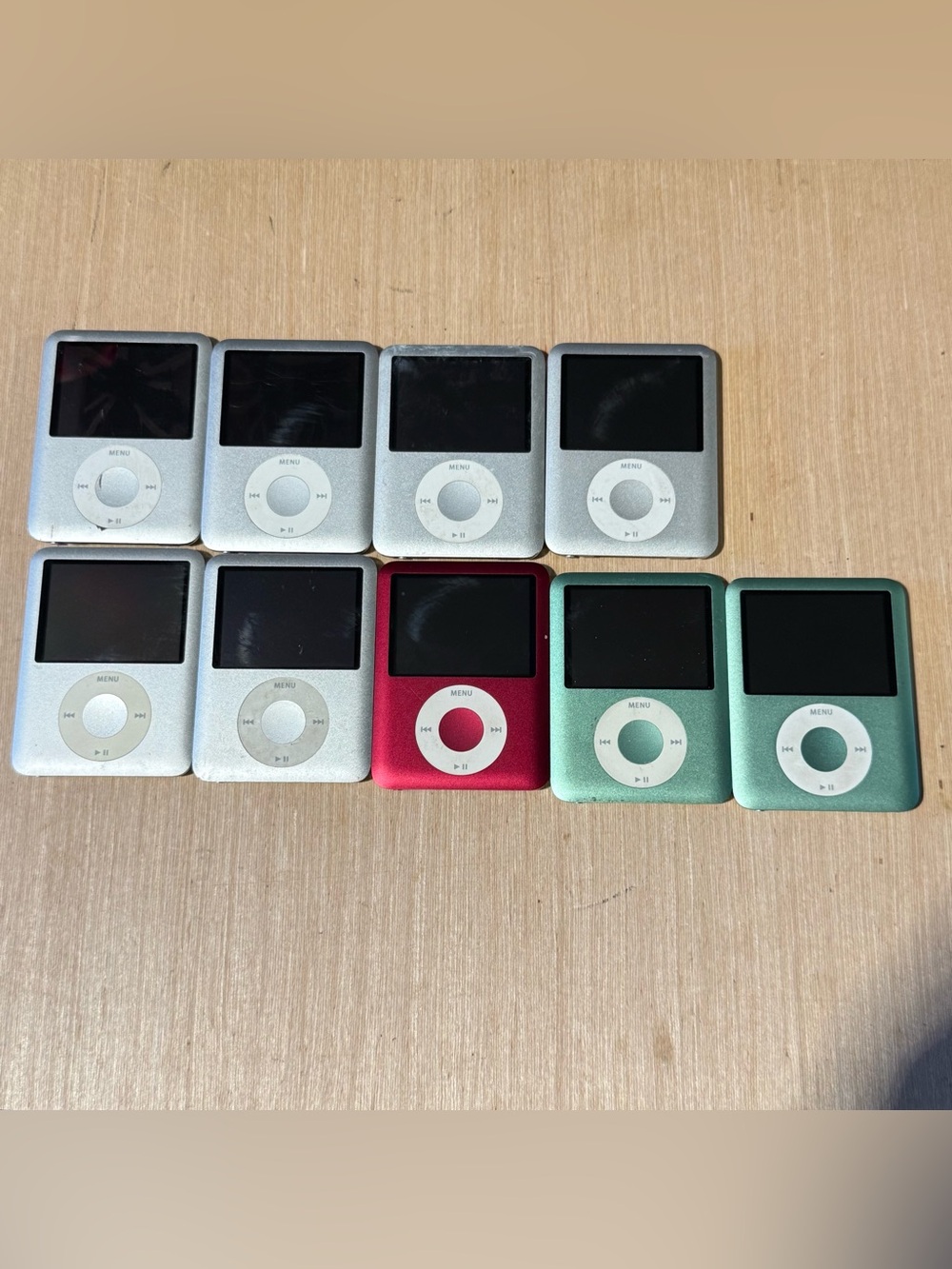 Lot Of 9 Apple iPod Nano A:1236 BROKEN“For Parts/Repair”Bad Batteries Read Blw!